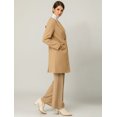 thumbnail image 4 of INSPIRE CHIC Women's Long Sleeves Button Closure Outerwear Mid Length Overcoat, 4 of 7