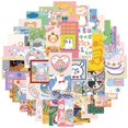 thumbnail image 1 of 50 lindos personajes de dibujos animados Doodle pegatinas decoración personalizada LingWen 9024715684387, 1 of 1