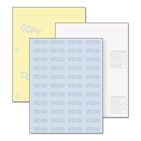 DocuGard Standard Medical Security Paper, Blue/Canary, 6 Features, 8 1/2 x 11, 250 Sets