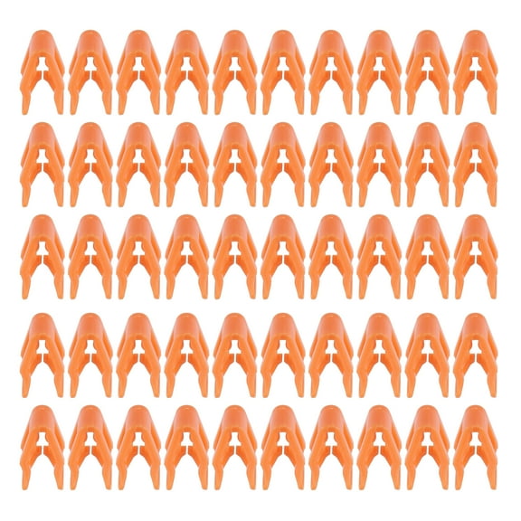 Interior Trim Retainer Fitting Fastener Clip Fit for Ford for Dodge Plastic Orange 50 Pcs