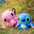 thumbnail image 4 of Muñecas de la película Disney Anime de gran tamaño Lilo & Stitch de peluche gigante de dibujos animados Stitch Kawaii suave azul rosa ángel niños regalos de cumpleaños, 4 of 5