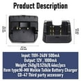 thumbnail image 5 of CD-47 Rapid Charger for Yaesu/Vertex Standard Horizon FT-60R FT-60 VX160 VX168 VX-150 VX-180 VXA-220 FT-270R HX270 HX270S HX370S Radio FNB-V94 FNB-83 FNB-V106 Battery Charger, 5 of 8