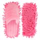 thumbnail image 5 of Pantuflas de rayas peludas para limpiar el suelo, con suela desmontable, talla M 38-41 (rosa), 5 of 6