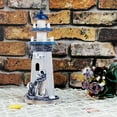 thumbnail image 3 of Wooden Lighthouse Nautical Bathroom Decor Lighthouse Figurines Decorative Lighthouse Indoor Table Centerpieces Beach Theme Home Decor, 3 of 7
