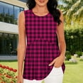 thumbnail image 6 of Hilenly Womens Tank Top Sleeveless Crew Neck Peplum Tops Loose Fit Casual Flowy Summer Clothes, 6 of 6