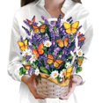 thumbnail image 1 of Tarjeta pop-up Freshcut Paper de 12" con mariposas y lavanda, 1 of 8