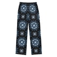 thumbnail image 2 of Kids' Pajama Pants Soft Relaxed Fit Sleep Pants Lounge Pants with Pockets Explosion Of Blue Ink Small, 2 of 9