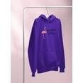 thumbnail image 3 of Weekend Vibes Flamingo Hoodie Women -Image by Shutterstock, Female Medium, 3 of 4
