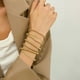 thumbnail image 3 of Pulsera de estilo sencillo con perlas de imitación y costura de cuentas redondas geométricas de estilo frío para mujer, 3 of 5
