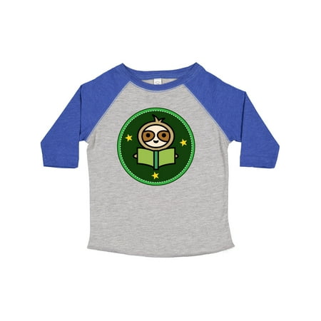

Inktastic Reading Gift Book Sloth Gift Toddler Boy or Toddler Girl T-Shirt