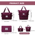 thumbnail image 3 of Bolsa de viaje DOJUNS de gran capacidad impermeable fucsia, 3 of 7