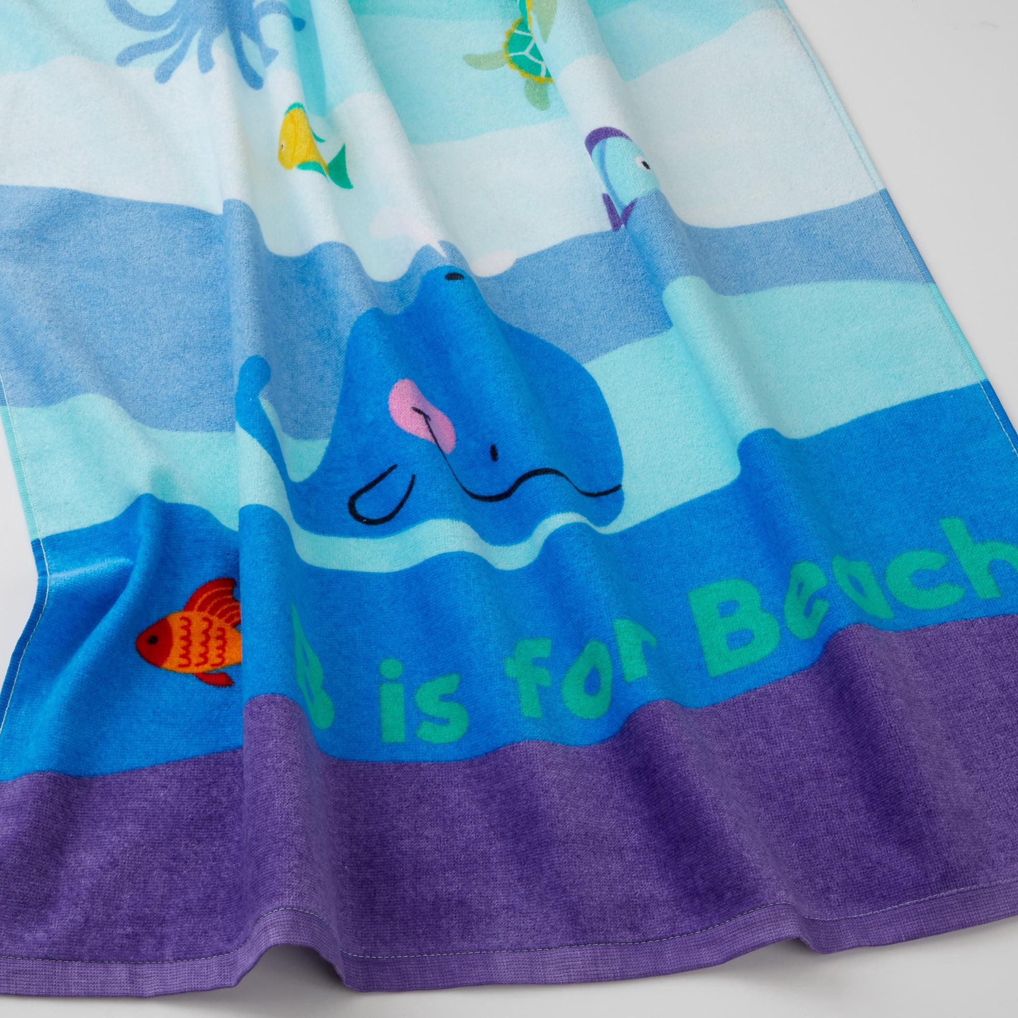 Ms. Rachel Kids Cotton Beach Towel, 28" X 58"