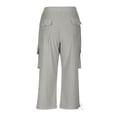 thumbnail image 5 of Posijego Teens Girls Capri Pants High Waisted Multiple Pockets Capris Summer Causal Outdoor Hiking Travel Cropped Pants, 5 of 6