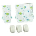 thumbnail image 2 of 20 piezas de botas para perros, cubrezapatos para cachorros, protectores de patas de tela no tejida, calcetines ajustables para mascotas, cubrezapatos Verde M, 2 of 8