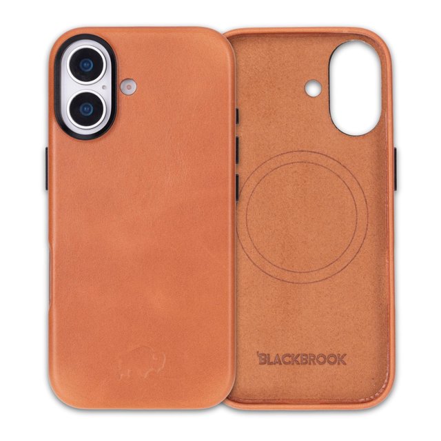 Blackbrook Funda De Cuero Para Iphone 17 - Barlow Funda A Presión Hecha A Mano Cuero De Plena Flor Con Protección De Borde 360 Compatible Con Magsafe Diseño Protector Delgado Caja De Regalo De Lujo