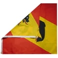 thumbnail image 2 of Bern Swiss Canton Black Bear Premium 100D Woven Poly Nylon 4x4 4'x4' Flag Banner, 2 of 4