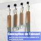 thumbnail image 5 of Juego de 6 ganchos magnéticos para nevera, potente imán de neodimio de 20 mm y 15 kg, potente gancho magnético giratorio para cocina, baño, casillero para llaves Rojo Verde JM, 5 of 5