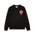 thumbnail image 2 of Sudadera con capucha de primavera de algodón puro para hombres y mujeres, sudadera con estampado de corazón de manga larga para parejas de otoño, sudadera de calle para parejas, 2 of 5