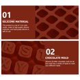 thumbnail image 2 of Moldes de cubitos de hielo congelado de silicona 2 unids Moldes de chocolate con hielo (café), 2 of 6