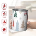 thumbnail image 5 of 12oz Coffee Tumblers Multicolor Christmas Tree Pattern Stainless Steel Vacuum Insulated Travel Tumbler Coffee Cups Mug with Lid and Straw with Cleaning Brush for Cold & Hot Drinks, 5 of 5