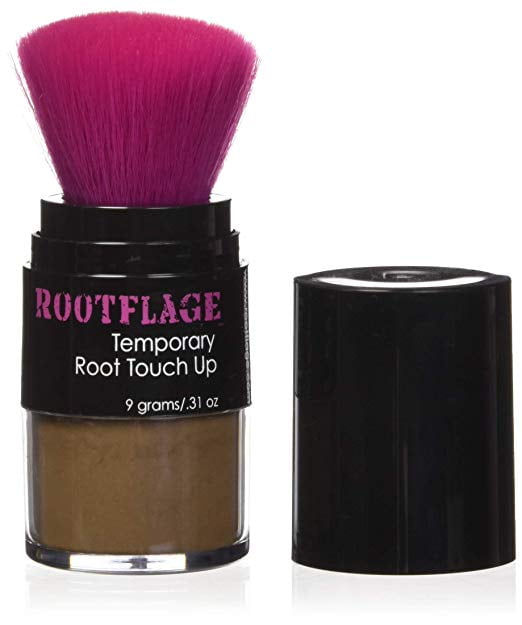 Rootflage temporary root touch up powder (golden brown) Hide grays