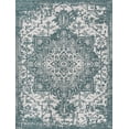 thumbnail image 2 of Jill Zarin Outdoor Collection Area Rug - Dubai (9' x 12' Rectangle Teal/Ivory), 2 of 8