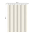 thumbnail image 2 of Cortina de Baño Home Creations Blanca, 2 of 4