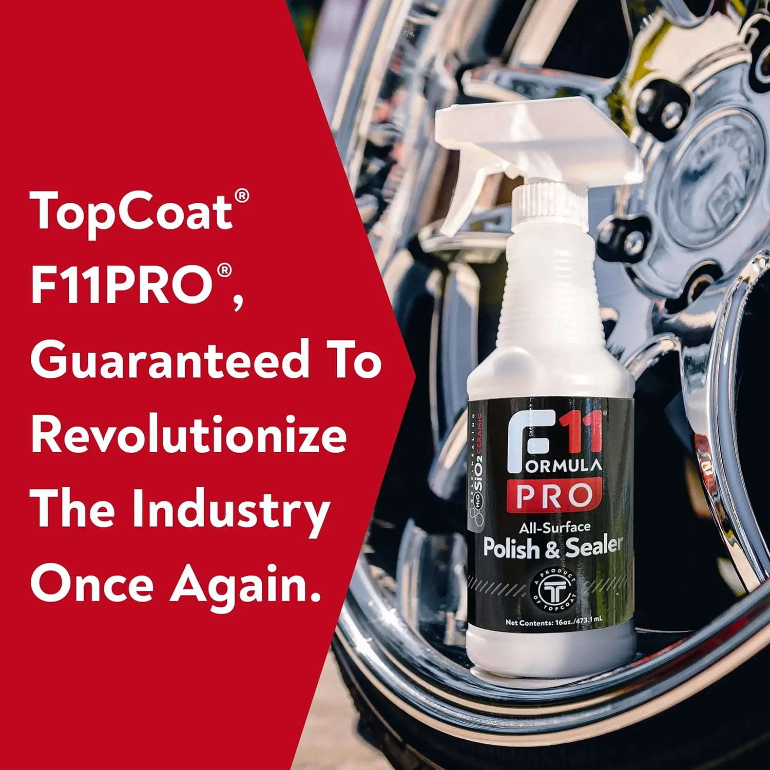 TopCoat F11PRO 8oz Spray - All-Surface Polish & Sealer - F11 Pro Formula -  Water-Based - Multi-Purpose Wax+