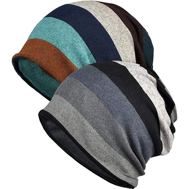 Gorro holgado y suave para mujer, gorro elástico con bufanda infinita, gorro envolvente para la cabeza
