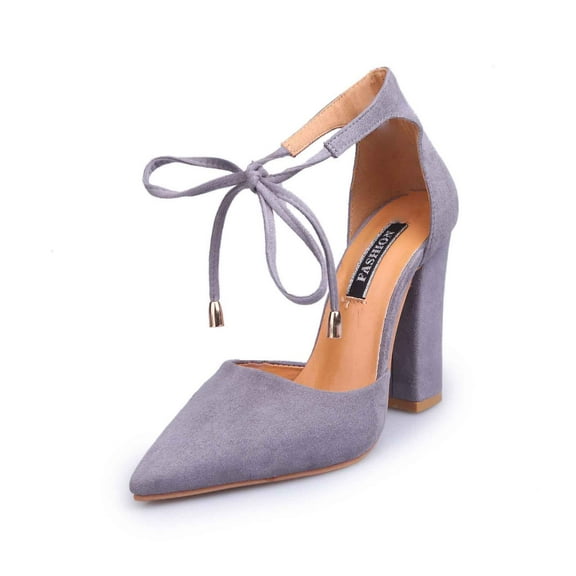 Stylish High Heels for Women Ankle Strap Pumps Women Heels Elegant Women's High Heels Stylish Lace Up Pointed Toe Heels In Suede For Versatile Comfort And Sophistication