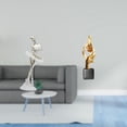 thumbnail image 2 of Figura de escritorio,Estatua de bailarina,adorno de escritorio,decoración del hogar,Estatua de arte abstracto,Estatua de arte abstracto Escultura de resina moderna,Colección creativa de, 2 of 8