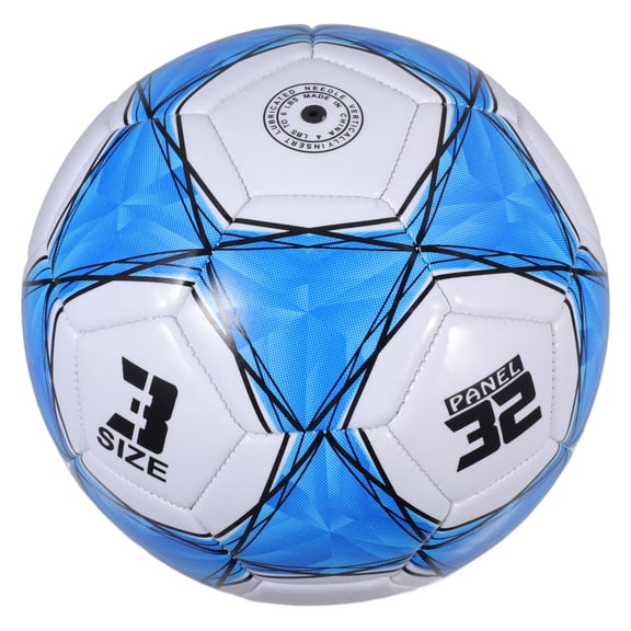 CRILSTYLEO Handstitched Blue Soccer Ball for Youth Training Durable PVC Material Outdoor Football