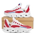 thumbnail image 1 of Zapatos vulcanizados transpirables para mujer, zapatillas ligeras con cordones a la moda para otoño, zapatos planos con estampado de bandera de Filipinas, 1 of 6