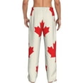thumbnail image 3 of Fotbe Men'S Happy Canada Dayclassic Pajama Pants With Elastic Waist And Drawstring Pockets，Pajama Pants Mens Lounge Pants Super Soft, 3 of 9