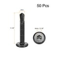 thumbnail image 2 of Hex Socket Self Tapping Screws, #10 x 1-1/4" 410 Stainless Steel Sheet Metal Drilling Screw, Black, 50 Pack, 2 of 5