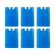 thumbnail image 4 of 6 cajas de hielo, bloques de hielo para congeladores, resistentes, reutilizables, ligeras, para enfriar hielo. Copo de nieve azul, 4 of 9