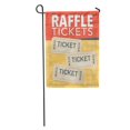 thumbnail image 1 of JSDART Orange Admit Raffle Tickets Three Yellow One Sign Drawing Entry Garden Flag Decorative Flag House Banner 28x40 inch, 1 of 2