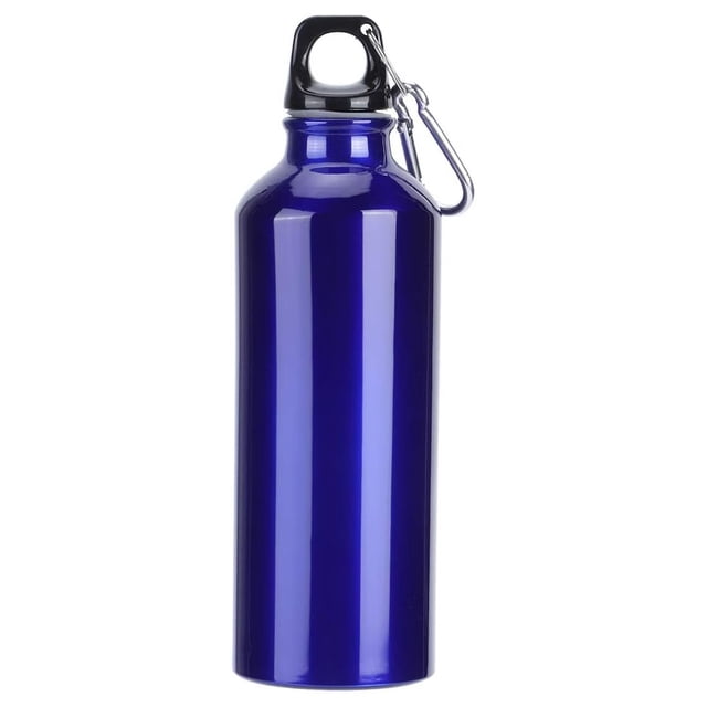 Botella de Agua Deportiva de 500 Ml / 750 Ml, Taza de Botella de Agua de Gran Capacidad de Aluminio para Gimnasio, Ciclismo, Senderismo, Escalada, Viaje, Azul(500ml)