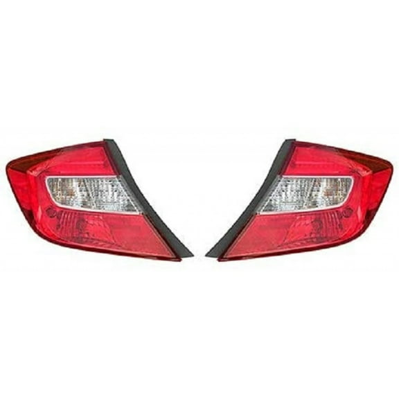 For Honda Civic Tail Light 2012 Pair Driver and Passenger Side CAPA For HO2800180C