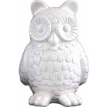 Urban Trends Collection Ceramic Owl Figurine Gloss Finish White Urban Trends Collection Ceramic Owl Figurine Gloss Finish White