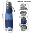 thumbnail image 3 of Camouflage 29oz Stainless Steel Insulated Thermos with Tea Filter, 360° Printed Travel Bottle, Leakproof BPA-Free Flask with Anti-Slip Base, 304 Inner & 201 Outer, Vacuum Cup, 3 of 6
