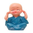 thumbnail image 2 of Limited Time Deal karymi Aquatic Wood Green Potted Little Monk Decoration Brazilian Wood Baby Buddha Statues Table Decor Clearance Sales up to 90% off up to 90% off, 2 of 5