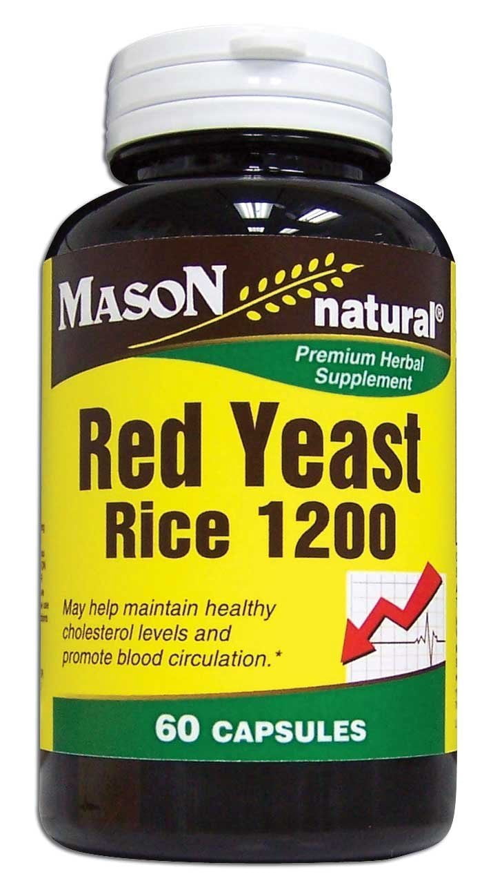 Mason Natural Red Yeast Rice Capsules - 60ct, Pack of 2