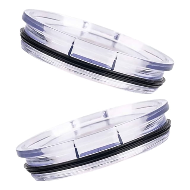 FUEENIRVA 2Ud Tapas Reutilizables De Plástico Transparentes Para Vasos Con Sello A De Y Moderno