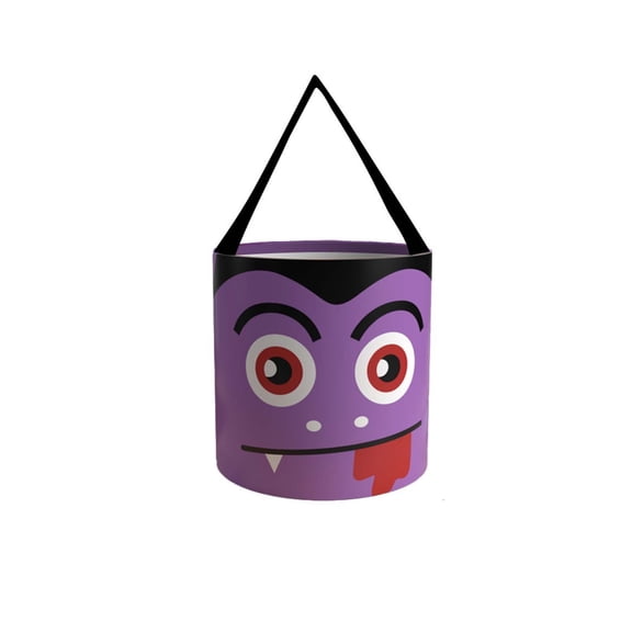 Dtchengua Halloween Candy Bags, Multipurpose Halloween Trick or Treat Bucket with Pumpkin Smile Face for Halloween Party Favors Goodie Bags