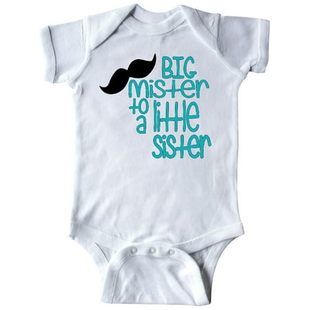 

Inktastic Big Mister to a Little Sister Gift Baby Boy Bodysuit