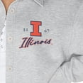 thumbnail image 3 of Women's Gameday Couture Ash Illinois Fighting Illini Foundation Full-Button Long Sleeve Overshirt, 3 of 3