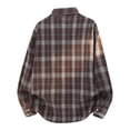 thumbnail image 5 of Ceisia Men's Relaxed Fit Long Sleeve Plaid Flannel Shirt Casual Button Down Turndown Collar Shirt Coffee XXXXL Gifts, 5 of 5