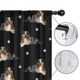 thumbnail image 4 of Blackout Kids Curtains,Australian Shepherd Dog and Footprints Childrens Insulated Curtains Set Of 2,Bedroom Essentials,Toddler Room Decor 42"x84"(106x213cm), 4 of 4