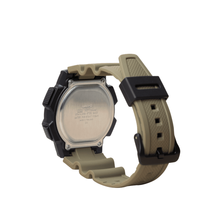 Casio Mens Digital Round Wristwatch Lc Analog 10-Yr Battery 100M
